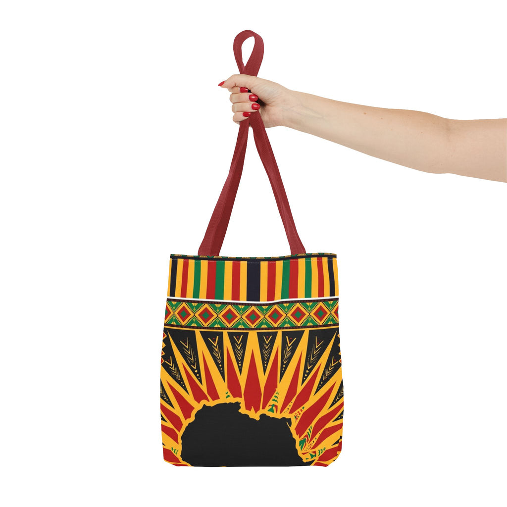 Africa Kente Sunburst Tote Bag