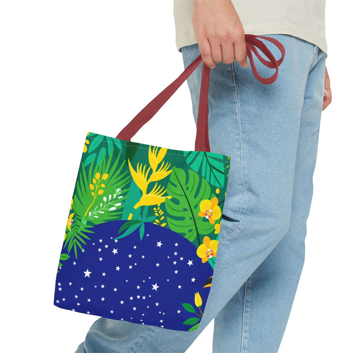 Brazil Tropical Globe Tote Bag