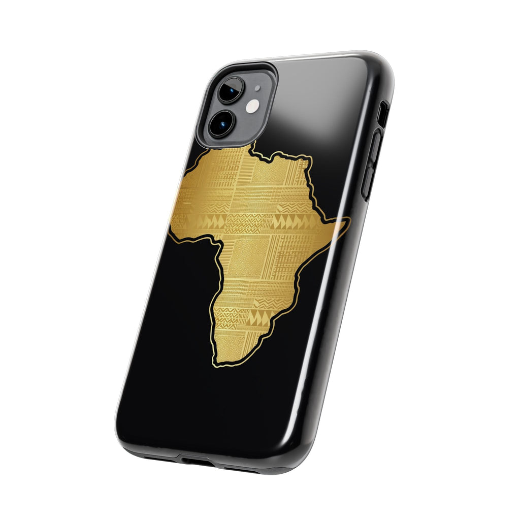 Africa Gold Map Phone Case