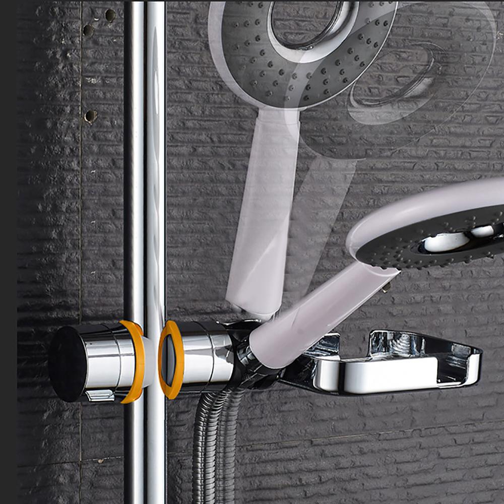 Adjustable Shower Head Holder with Soap Box