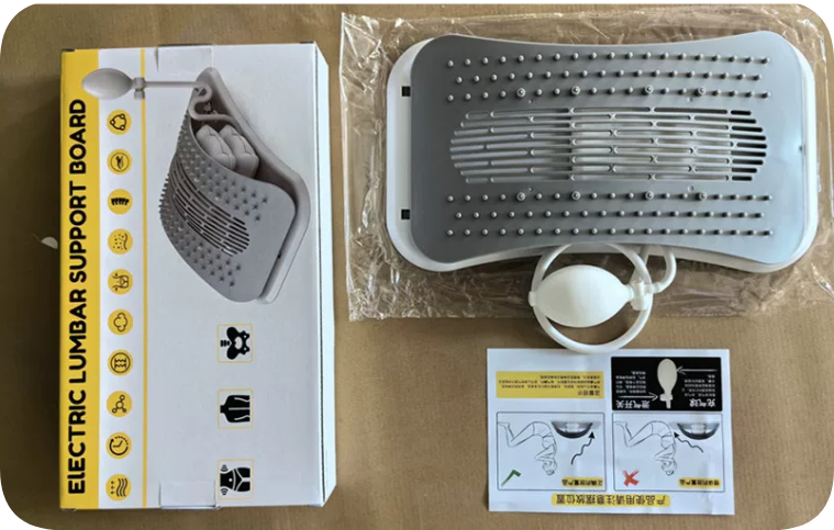 Adjustable Back Stretcher & Massager for Pain Relief