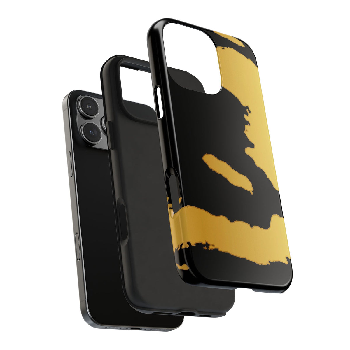 Haiti Gold Map Phone Case