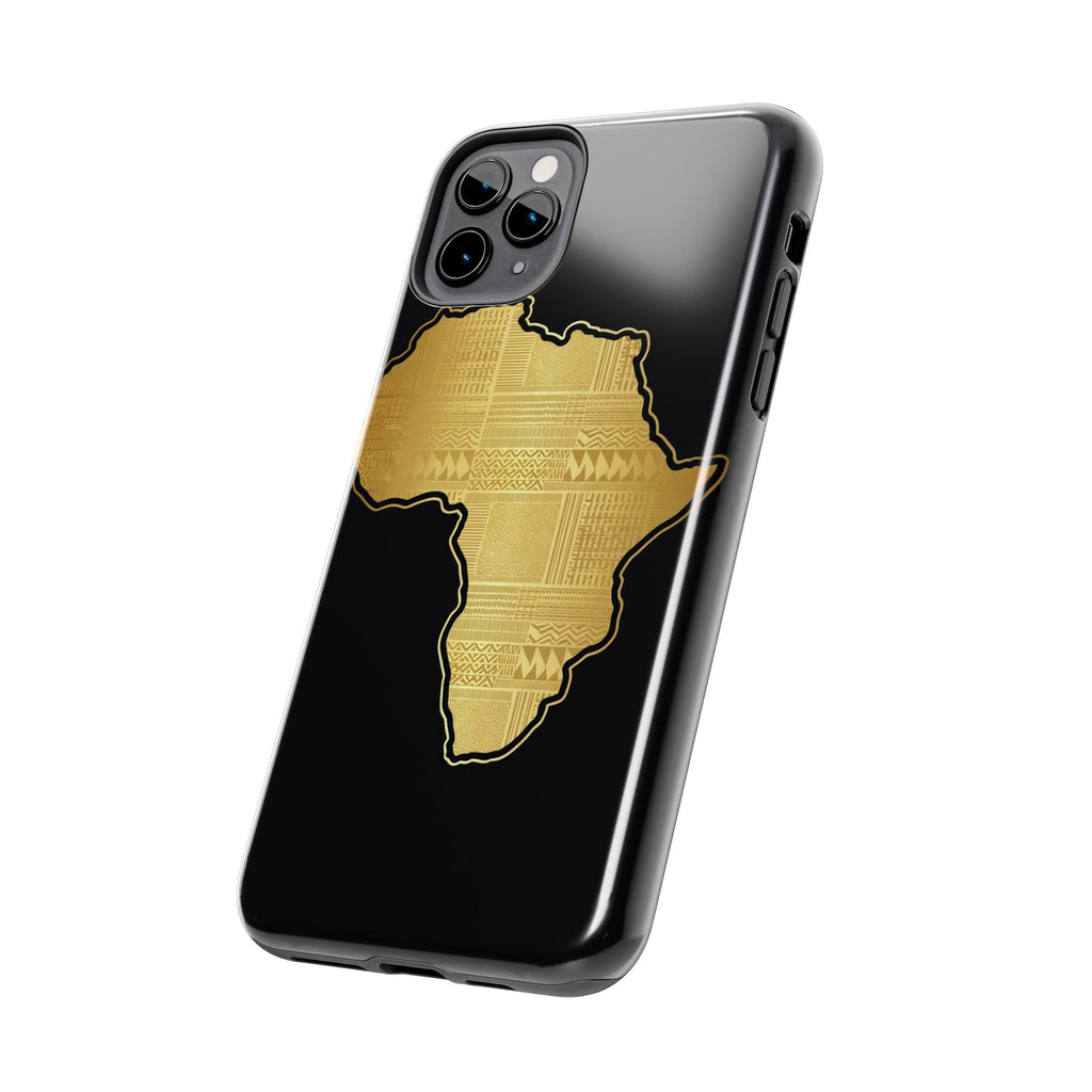 Africa Gold Map Phone Case