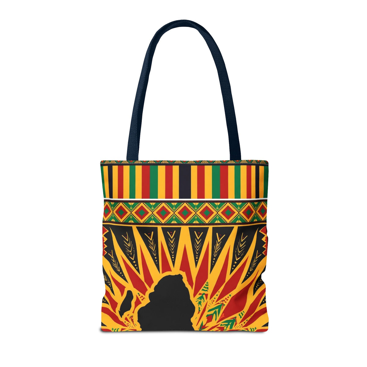 Africa Kente Sunburst Tote Bag