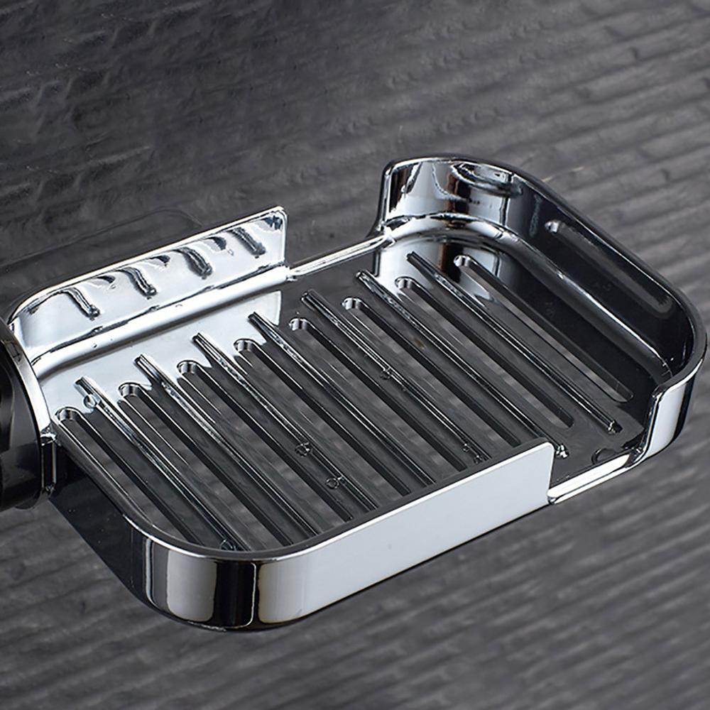 Adjustable Shower Head Holder with Soap Box