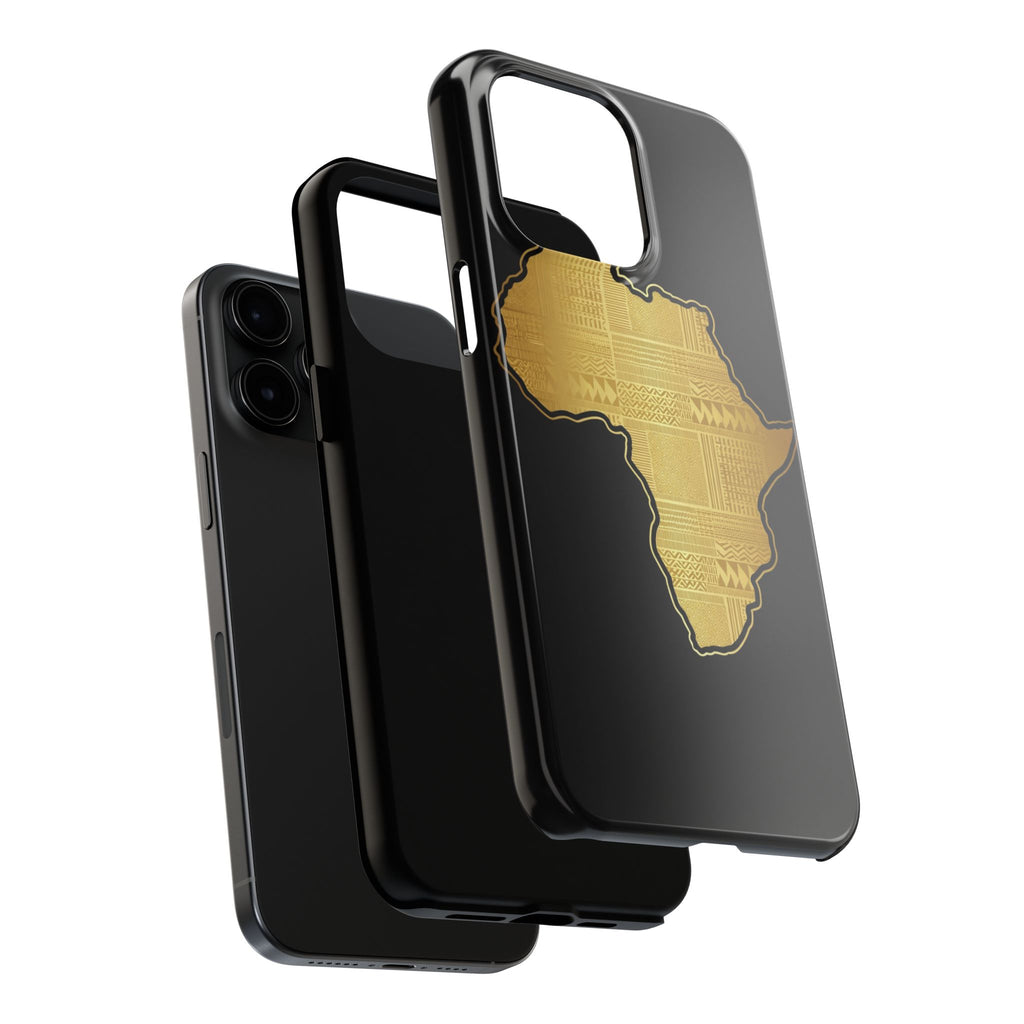 Africa Gold Map Phone Case