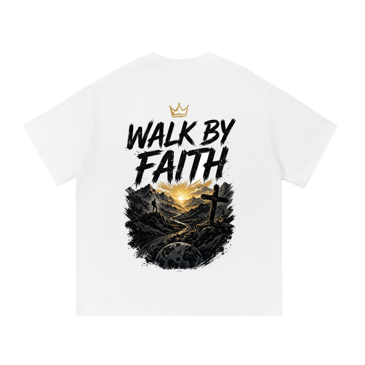 WORLDFORM Walk by Faith Tee - White