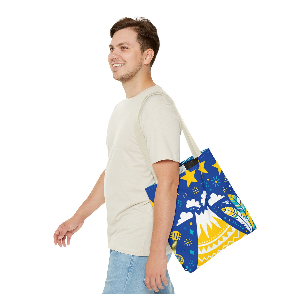 Cape Verde Volcano & Stars Tote Bag