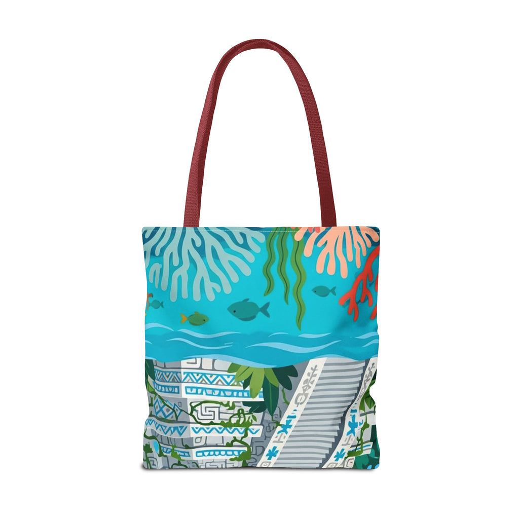 Honduras Macaw & Ruins Tote Bag