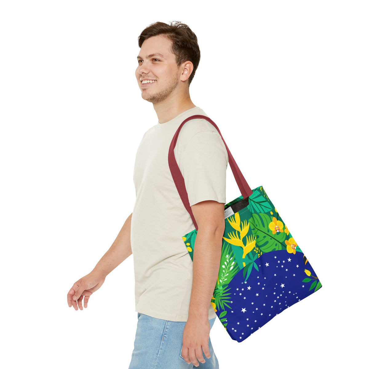 Brazil Tropical Globe Tote Bag