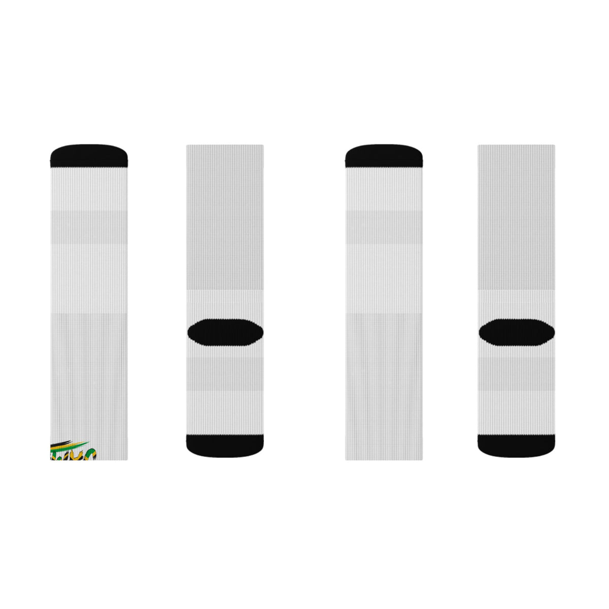 Jamaica Wordmark Socks - White