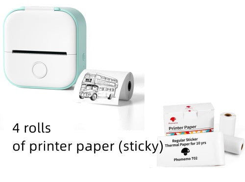 Portable Mini Thermal Label Printer, Bluetooth