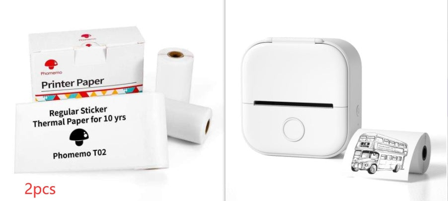 Portable Mini Thermal Label Printer, Bluetooth