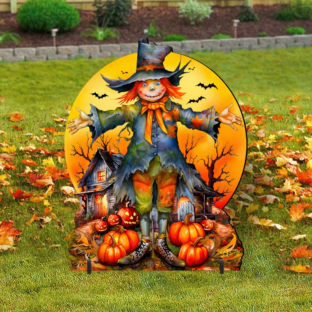 Halloween Scarecrow Freestanding Decor - Outdoor by G. Debrekht