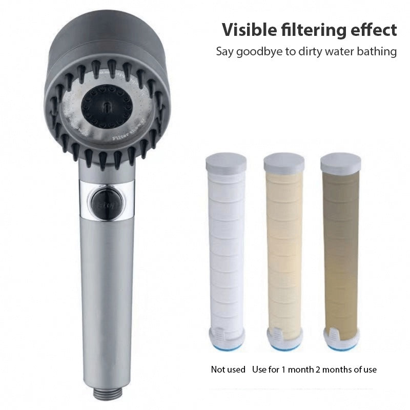 3 Modes Shower Head High Pressure Showerhead Portable Filter Rainfall