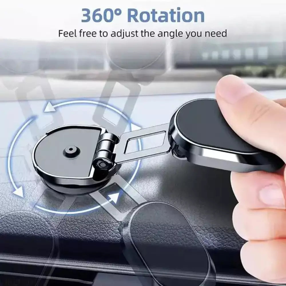 Magnetic Car Phone Holder - 360 Rotatable Dashboard Mount