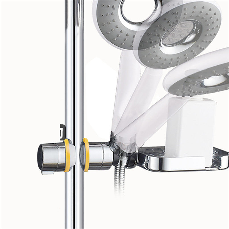 Adjustable Shower Head Holder with Soap Box