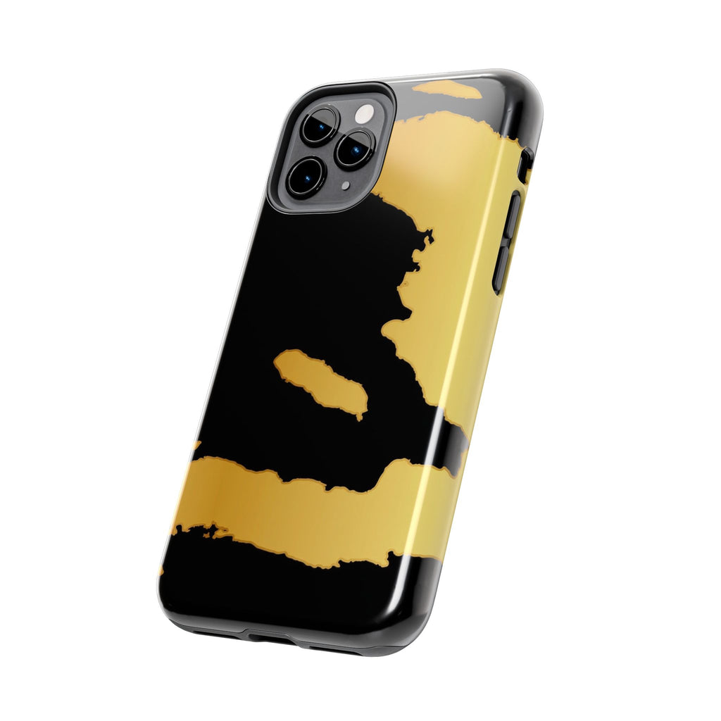 Haiti Gold Map Phone Case