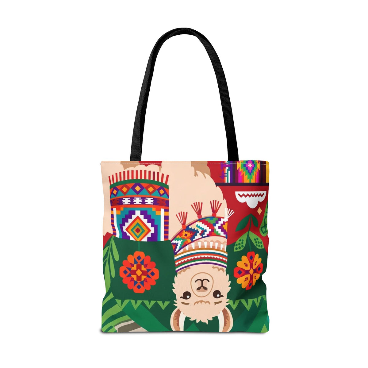 Peru Llama & Machu Picchu Tote Bag