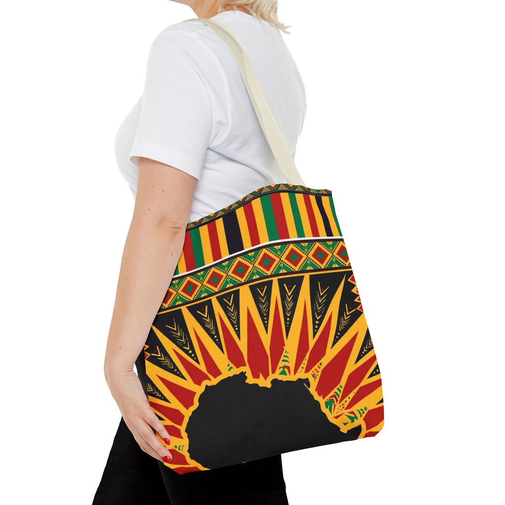 Africa Kente Sunburst Tote Bag