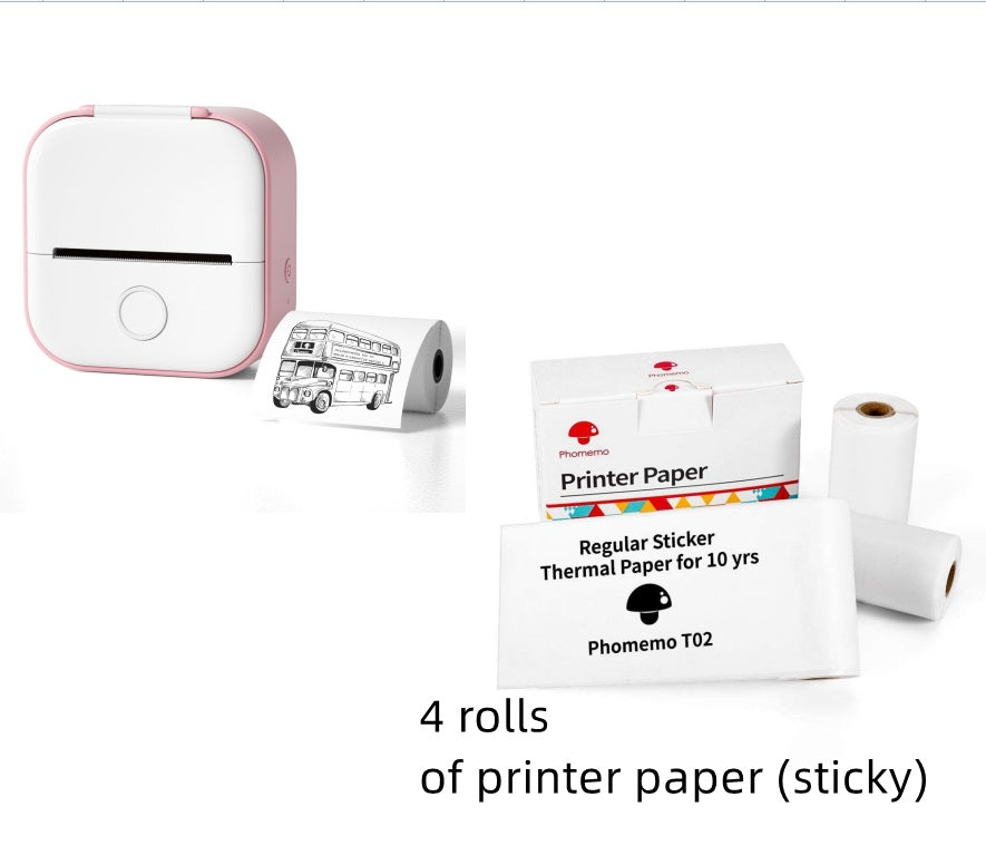 Portable Mini Thermal Label Printer, Bluetooth