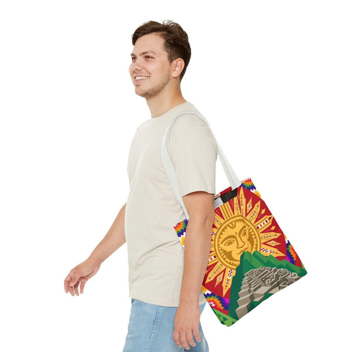 Peru Llama & Machu Picchu Tote Bag