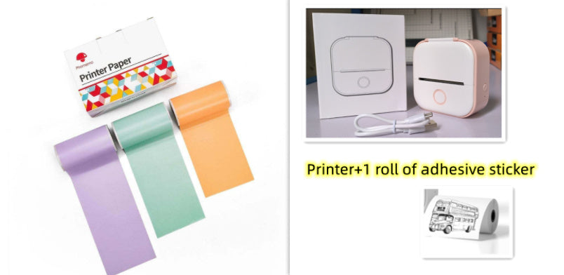 Portable Mini Thermal Label Printer, Bluetooth