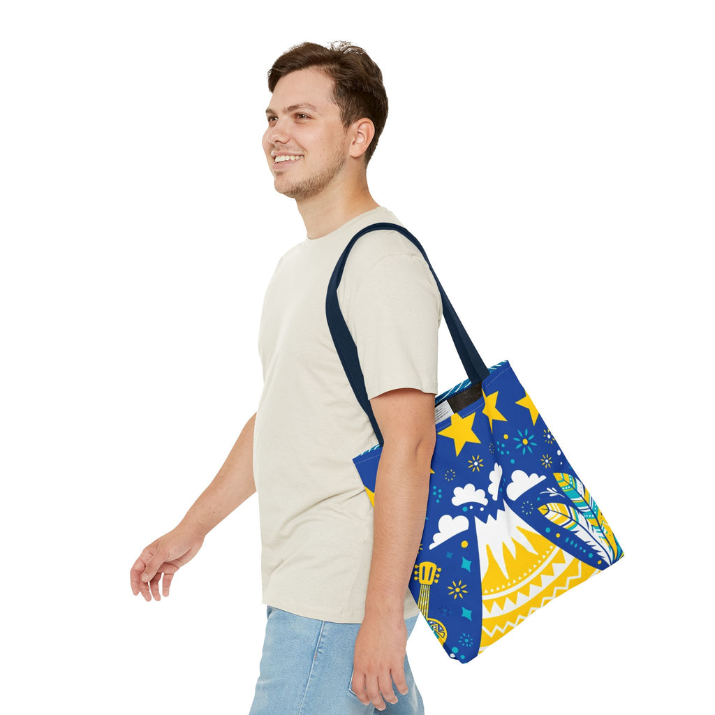 Cape Verde Volcano & Stars Tote Bag
