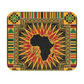 Rectangle Mouse Pad with African Heritage Pattern and Black History Design
