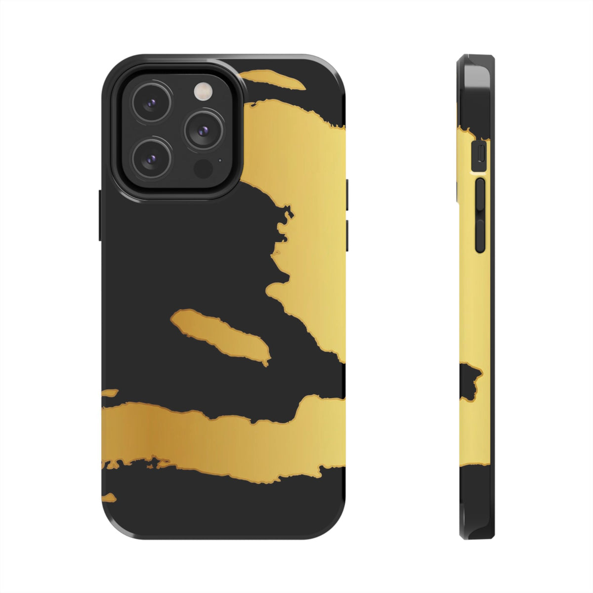 Haiti Gold Map Phone Case