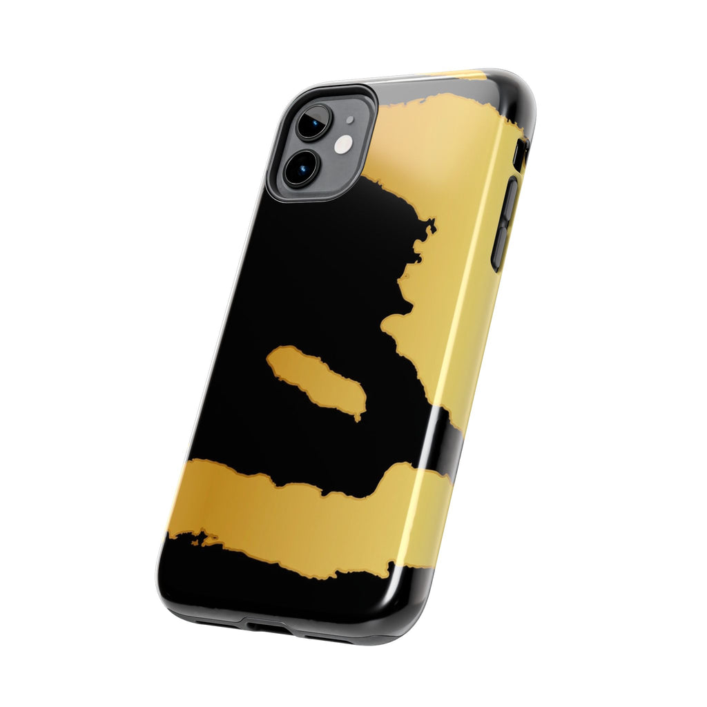 Haiti Gold Map Phone Case