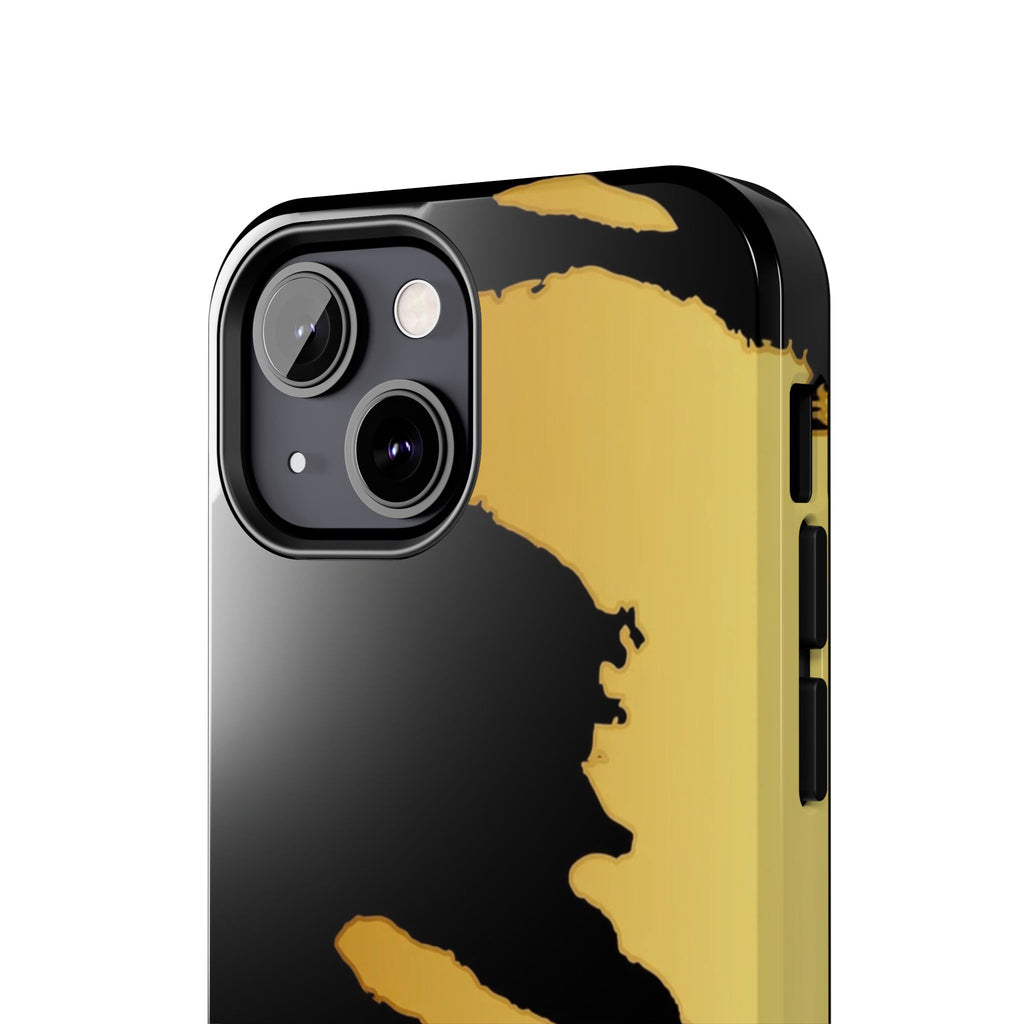 Haiti Gold Map Phone Case