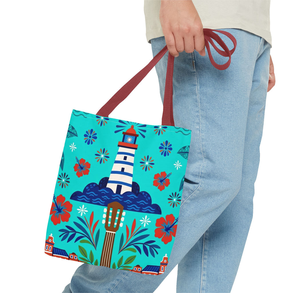 Dominican Republic Guitar & Maracas Tote Bag
