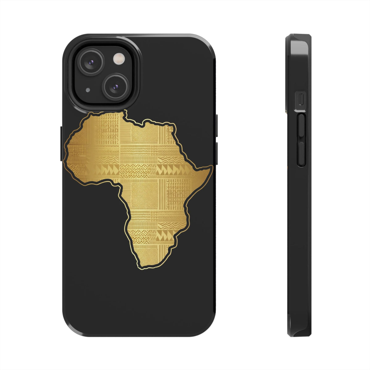 Africa Gold Map Phone Case