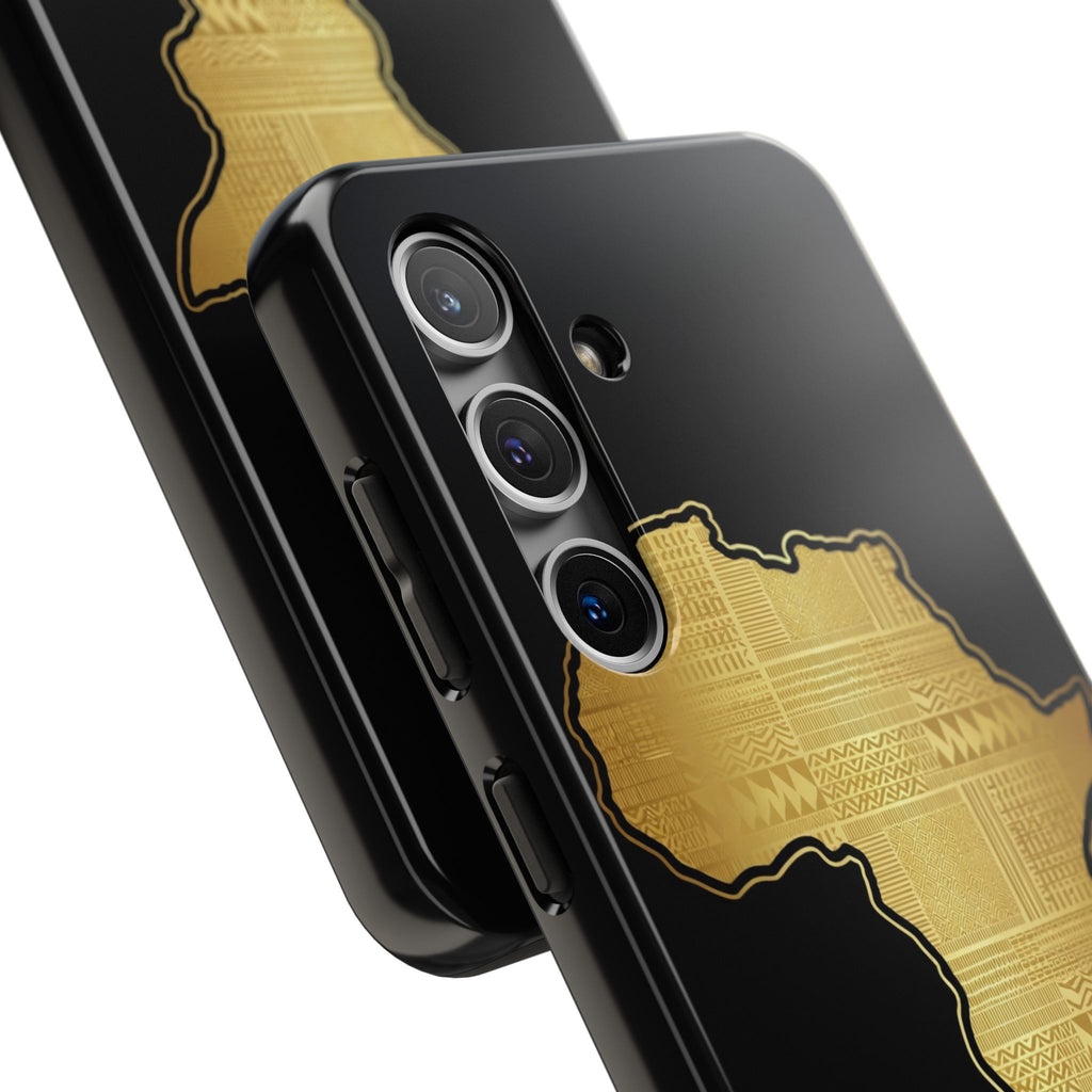 Africa Gold Map Phone Case