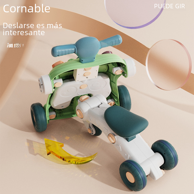 Multifunctional Baby Walker with Anti-Tip Design