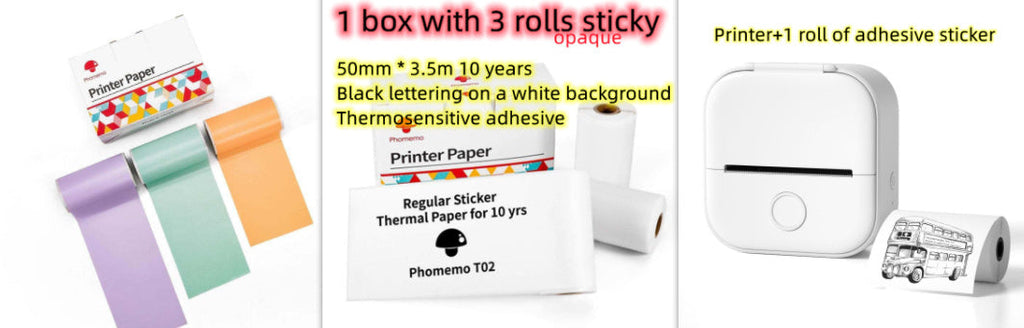 Portable Mini Thermal Label Printer, Bluetooth