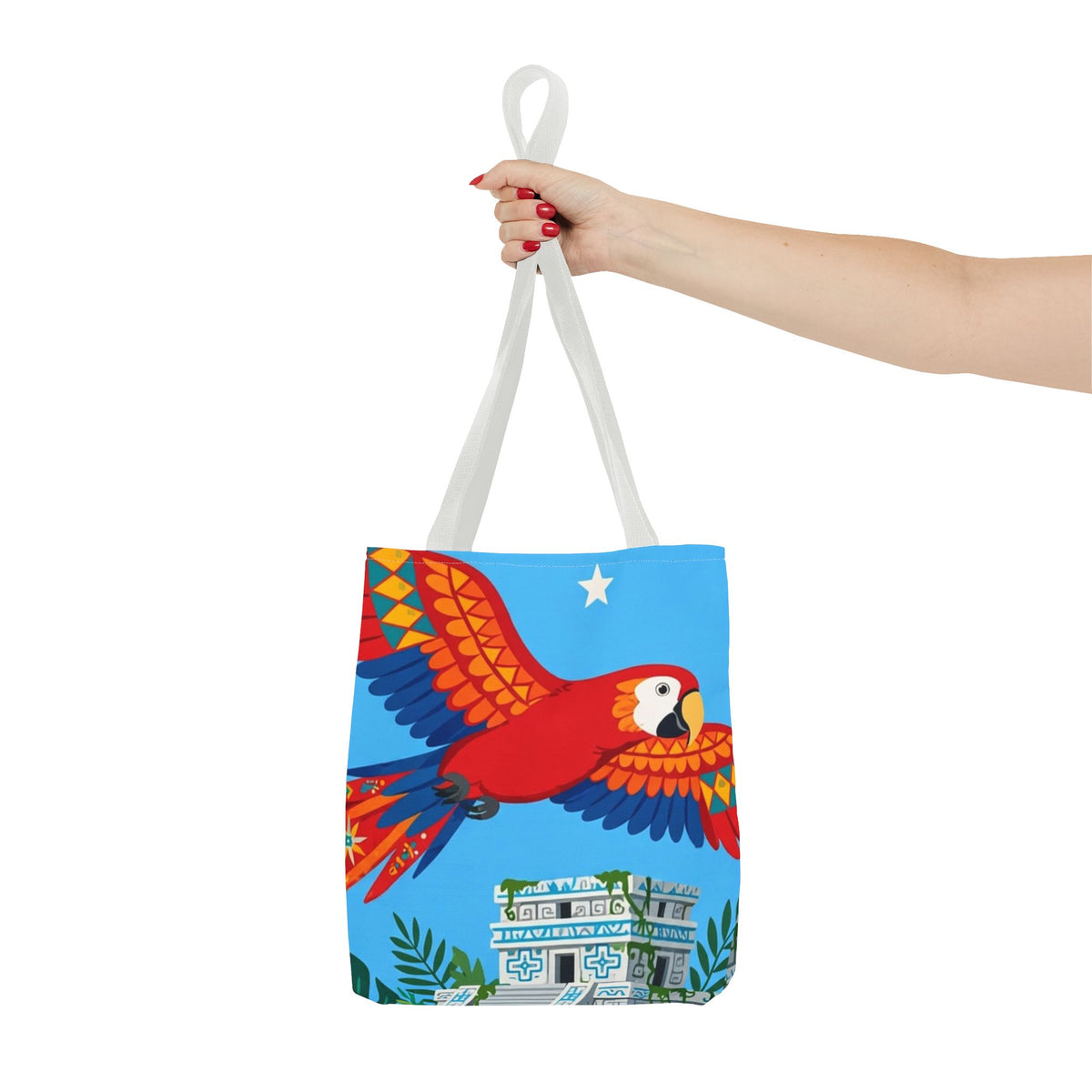 Honduras Macaw & Ruins Tote Bag