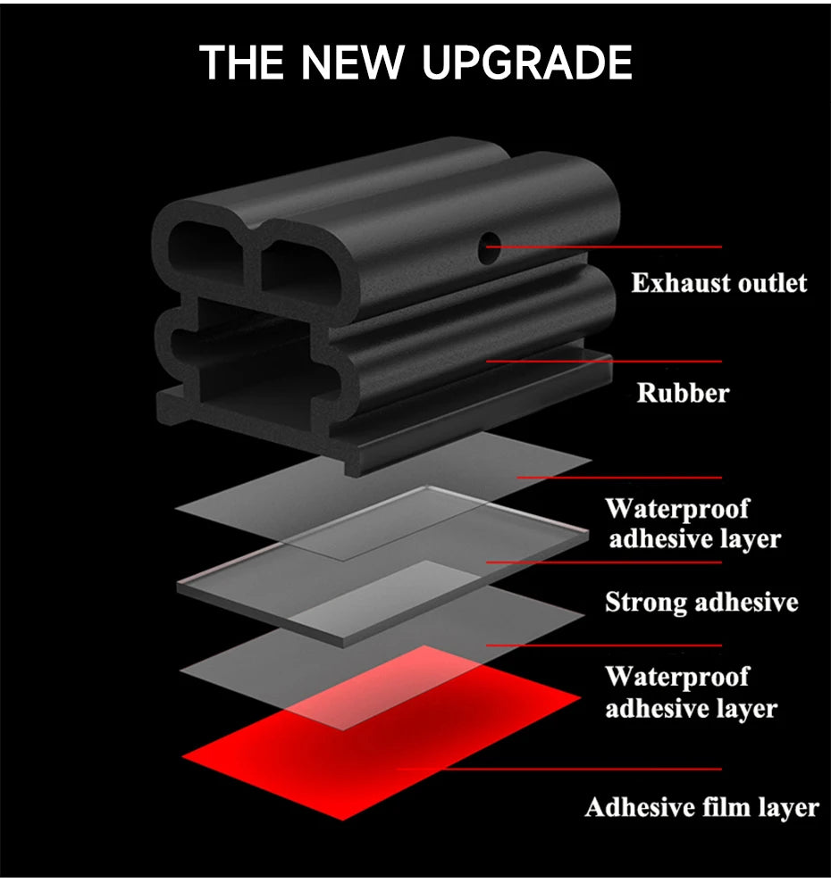 Automotive Door Seal Strip - Noise Reduction Weatherstrip