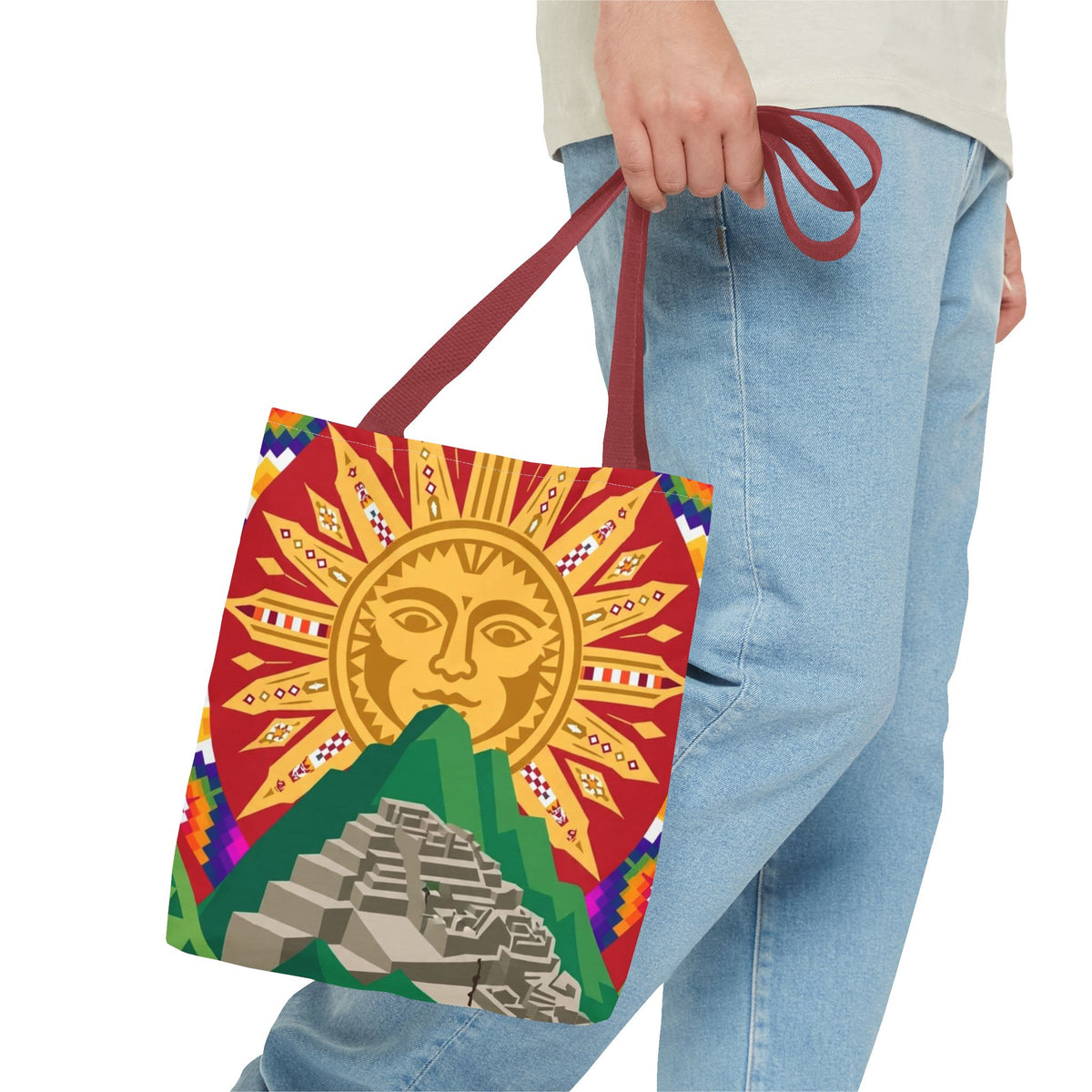 Peru Llama & Machu Picchu Tote Bag