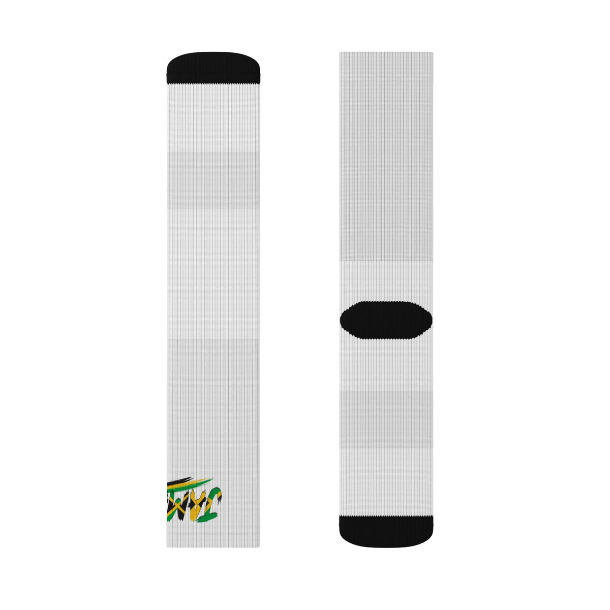 Jamaica Wordmark Socks - White