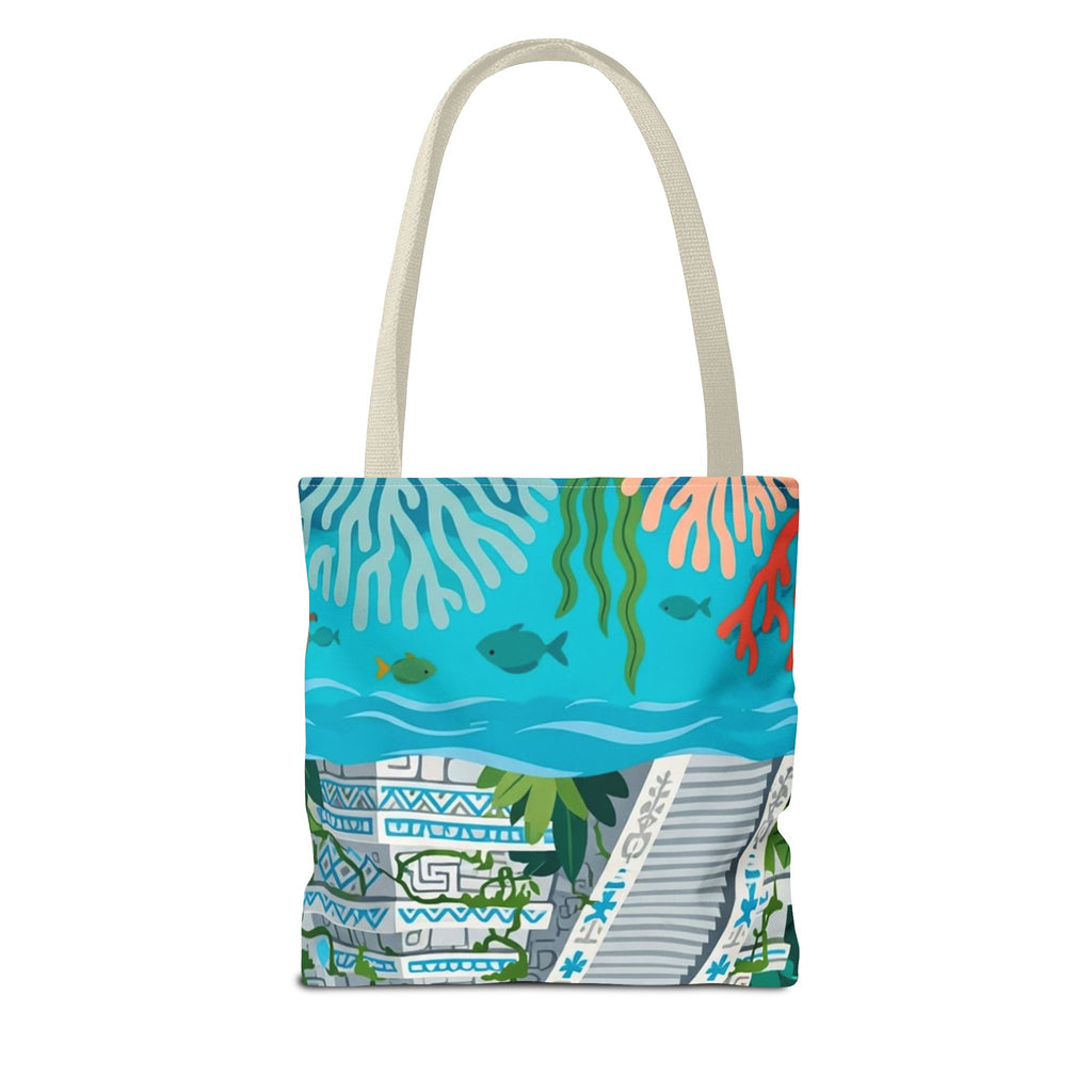 Honduras Macaw & Ruins Tote Bag