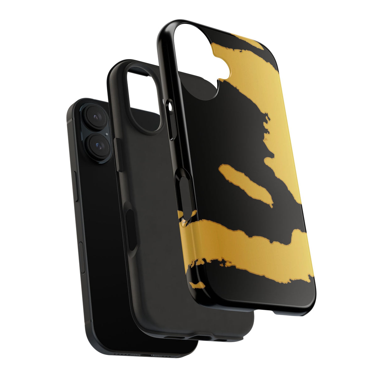 Haiti Gold Map Phone Case