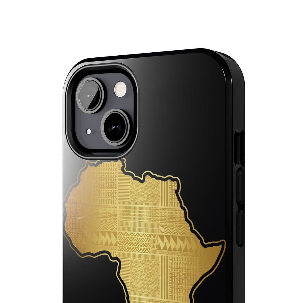 Africa Gold Map Phone Case