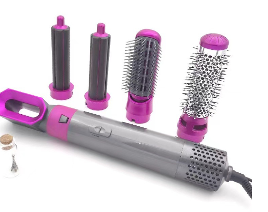 5-in-1 OnHair Hot Air Brush and Curling Iron Set