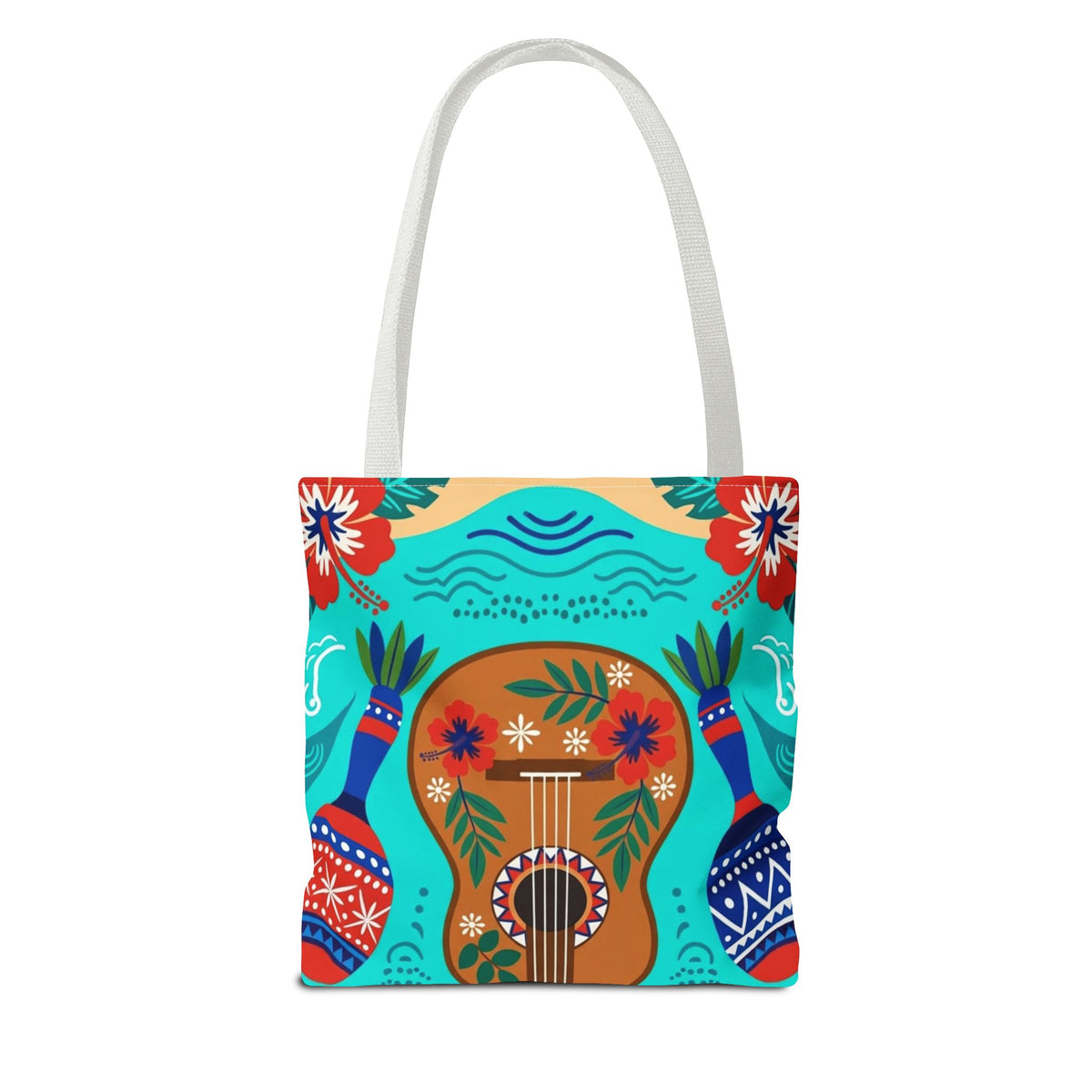 Dominican Republic Guitar & Maracas Tote Bag