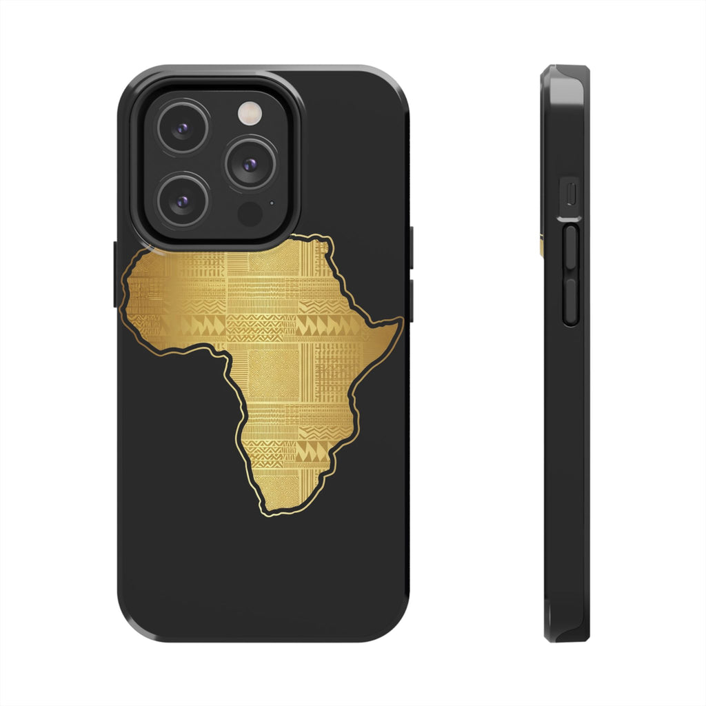 Africa Gold Map Phone Case
