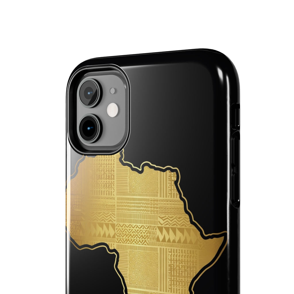 Africa Gold Map Phone Case