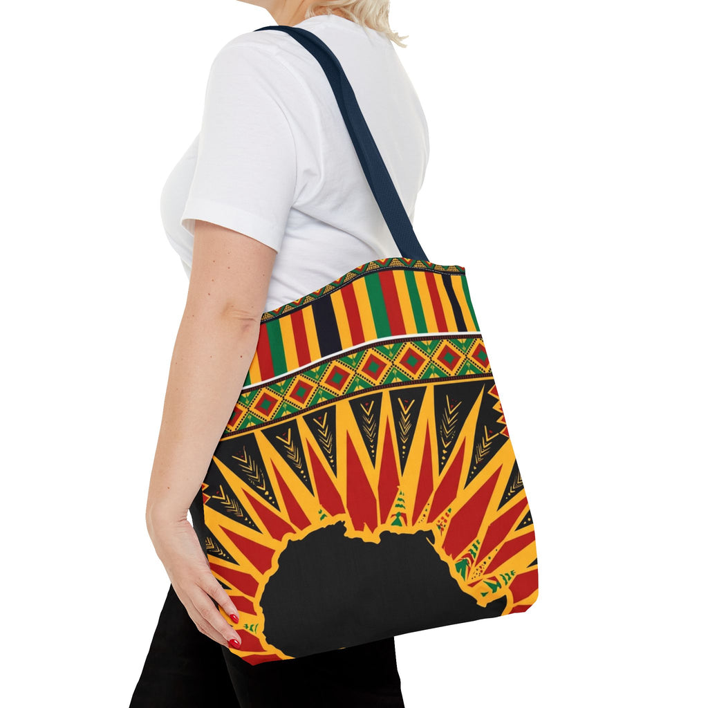 Africa Kente Sunburst Tote Bag