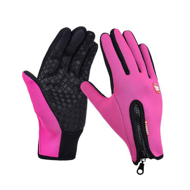 Heated Winter Gloves - Touchscreen, Waterproof, Fleece Lined
